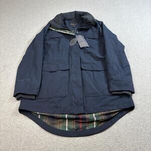 Pendleton Jacket Mens Small Waterproof Parka Plaid Lined Hood Heritage Academia